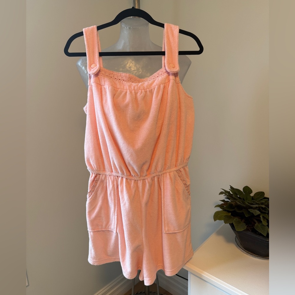 Soft Terry Cloth Romper / Beach Cover-up